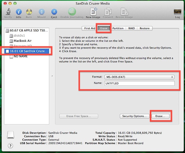 format usb for use on windows with a mac